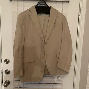 Ermenegildo Zegna for Neiman Marcus beige suit set
